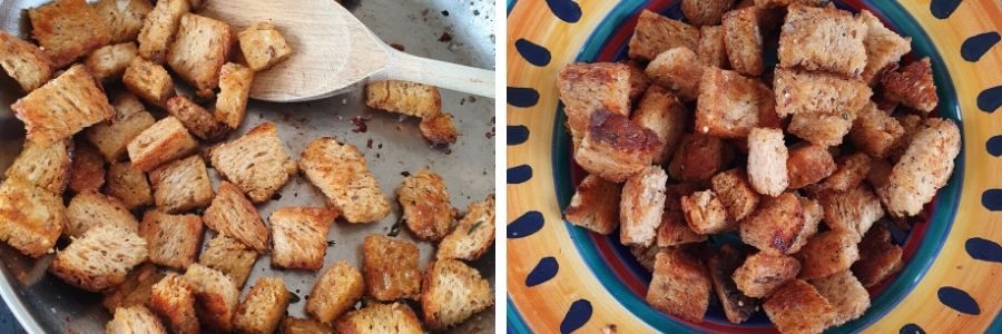 How to make croutons in a pan How to make croutons in a pan